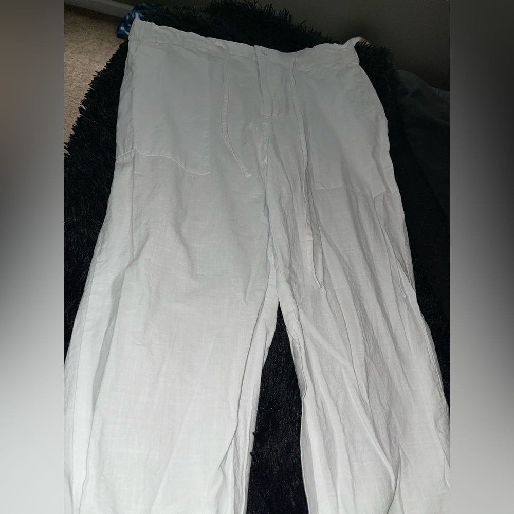 Men's White Linen Pants- NEVER WORN